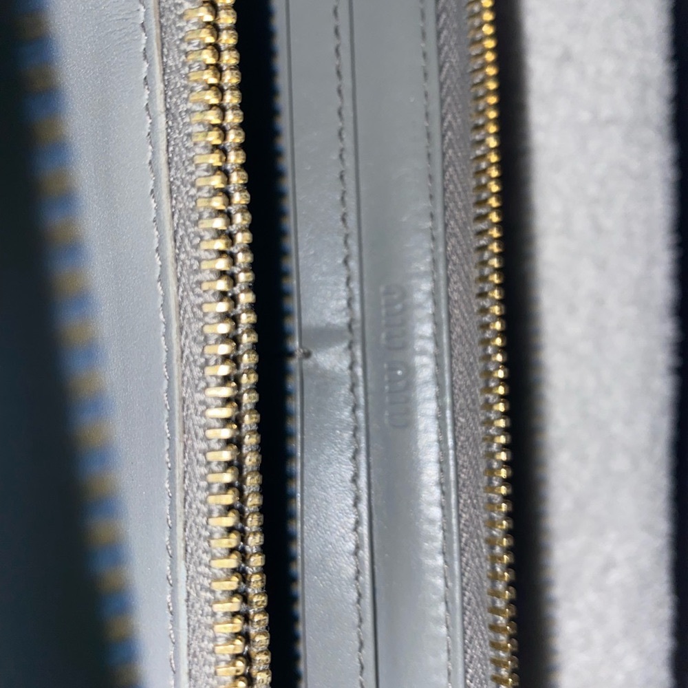 Authentic Miu Miu Long Zippy Crocodile Embossed W… - image 7